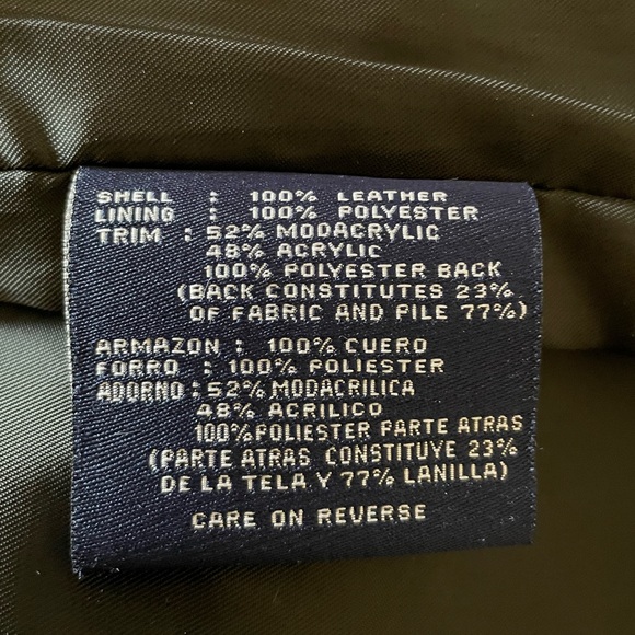 Blassport womens leather jacket size small with removable Faux fur trim - Picture 6 of 6